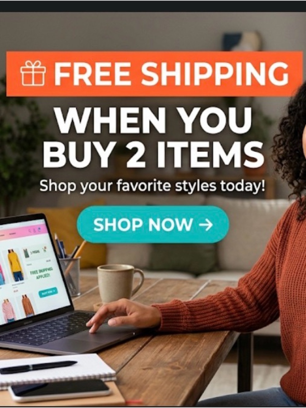 Buy 2 get FREE SHIPPING